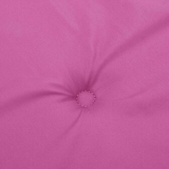 Stoelkussens 4 st lage rug stof roze 8