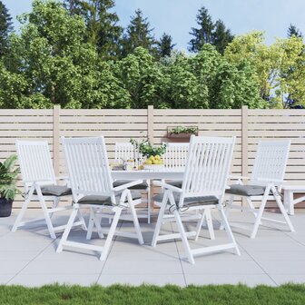 Stoelkussens 6 st 40x40x7 cm oxford stof grijs 1