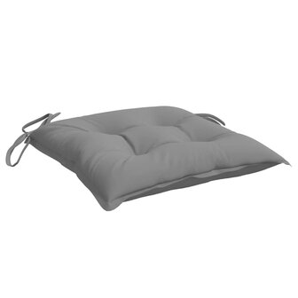 Stoelkussens 6 st 40x40x7 cm oxford stof grijs 5