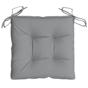 Stoelkussens 6 st 40x40x7 cm oxford stof grijs 6