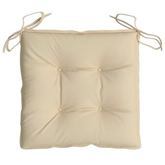 Stoelkussens 2 st 40x40x7 cm oxford stof beige 6