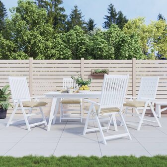 Stoelkussens 4 st 40x40x7 cm oxford stof beige 1