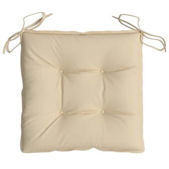 Stoelkussens 4 st 40x40x7 cm oxford stof beige 6