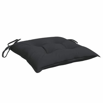 Stoelkussens 2 st 40x40x7 cm oxford stof zwart 5