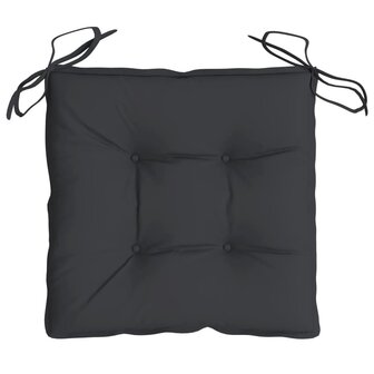 Stoelkussens 2 st 40x40x7 cm oxford stof zwart 6