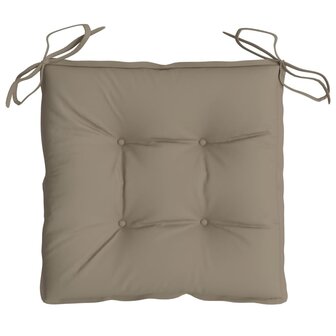 Stoelkussens 2 st 40x40x7 cm oxford stof taupe 6