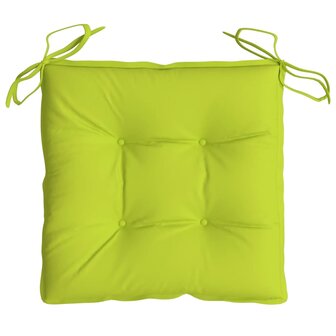 Stoelkussens 2 st 40x40x7 cm oxford stof heldergroen 6