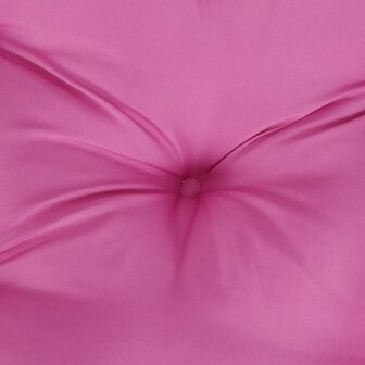 Stoelkussens 2 st 40x40x7 cm stof roze 7