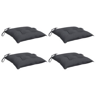 Stoelkussens 4 st 50x50x7 cm oxford stof antracietkleurig 3