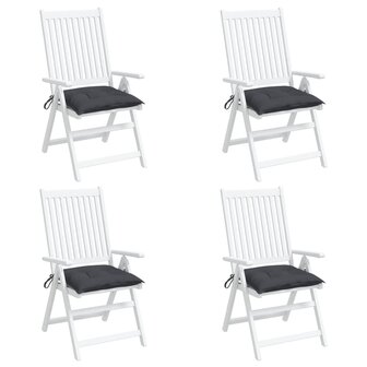 Stoelkussens 4 st 50x50x7 cm oxford stof antracietkleurig 4