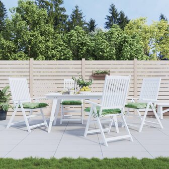 Stoelkussens 4 st bladpatroon 50x50x7 cm stof 1