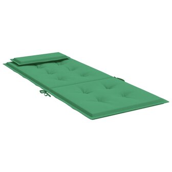 Stoelkussens 2 st hoge rug oxford stof groen 6