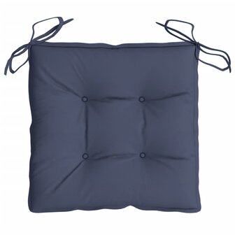 Stoelkussens 2 st 50x50x7 cm oxford stof marineblauw 6