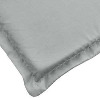 Stoelkussens 2 st hoge rug 120x50x4 cm stof lichtgrijs 9
