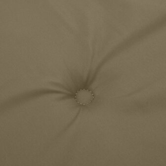 Stoelkussens 2 st hoge rug 120x50x4 cm stof gem&ecirc;leerd taupe 8