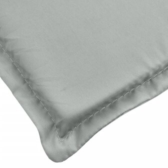 Stoelkussens 2 st lage rug 100x50x4 cm stof lichtgrijs 9