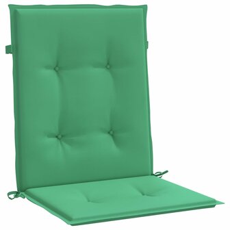 Tuinstoelkussens lage rug 2 st 100x50x3 cm oxford stof groen 5