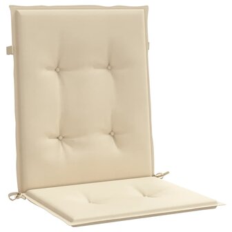 Tuinstoelkussens lage rug 2 st 100x50x3 cm oxford stof beige 5