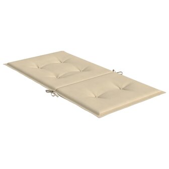 Tuinstoelkussens lage rug 2 st 100x50x3 cm oxford stof beige 6