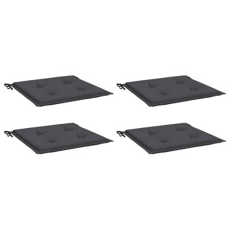 Tuinstoelkussens 4 st 40x40x3 cm oxford stof antracietkleurig 3