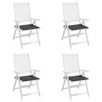 Tuinstoelkussens 4 st 40x40x3 cm oxford stof antracietkleurig 4