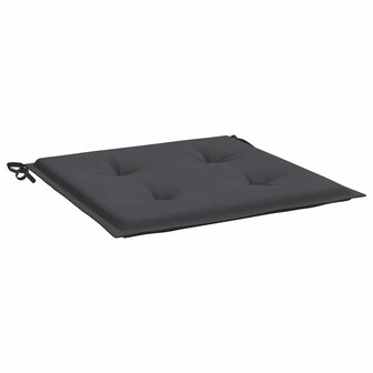 Tuinstoelkussens 4 st 40x40x3 cm oxford stof antracietkleurig 5