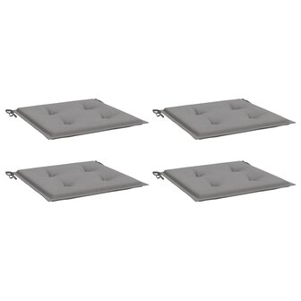 Tuinstoelkussens 4 st 40x40x3 cm oxford stof grijs 3