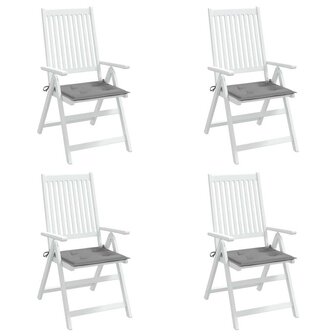 Tuinstoelkussens 4 st 40x40x3 cm oxford stof grijs 4