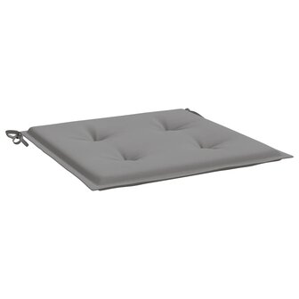 Tuinstoelkussens 4 st 40x40x3 cm oxford stof grijs 5