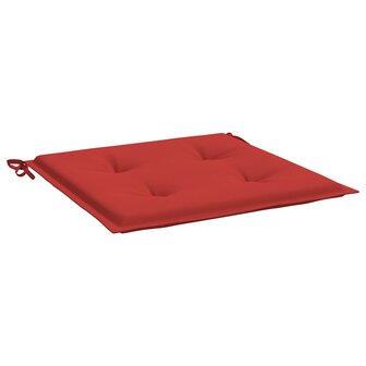  Tuinstoelkussens 4 st 40x40x3 cm oxford stof rood 5