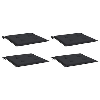  Tuinstoelkussens 4 st 40x40x3 cm oxford stof zwart 3