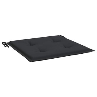  Tuinstoelkussens 4 st 40x40x3 cm oxford stof zwart 5