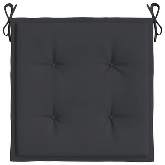  Tuinstoelkussens 4 st 40x40x3 cm oxford stof zwart 6