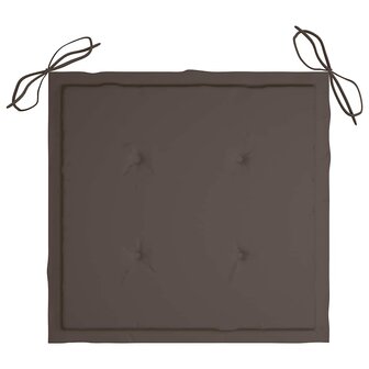 Tuinstoelkussens 4 st 40x40x3 cm oxford stof taupe 4