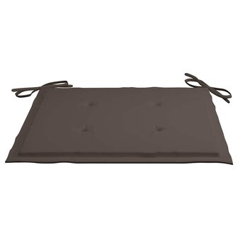 Tuinstoelkussens 4 st 40x40x3 cm oxford stof taupe 6
