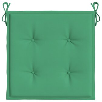 Tuinstoelkussens 2 st 50x50x3 cm oxford stof groen 6