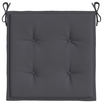 Tuinstoelkussens 2 st 50x50x3 cm oxford stof antracietkleurig 6