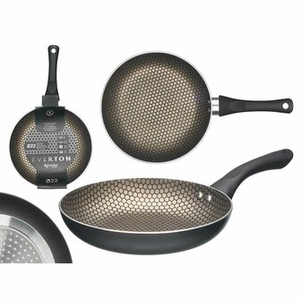 Antiaanbakpan Kinvara 9 Zwart Aluminium Bakeliet 22 cm Inductie 2