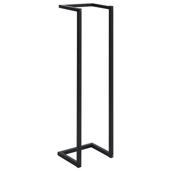 Handdoekenrek 25x20x95 cm ijzer zwart 2
