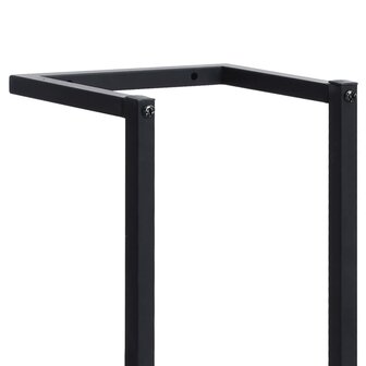 Handdoekenrek 25x20x95 cm ijzer zwart 6