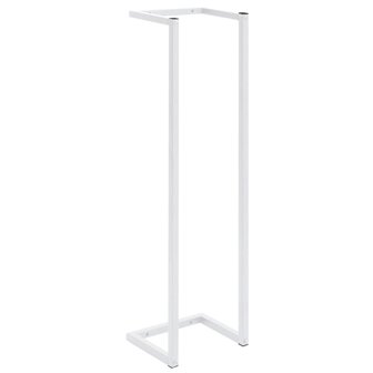 Handdoekenrek 25x20x95 cm staal wit 2