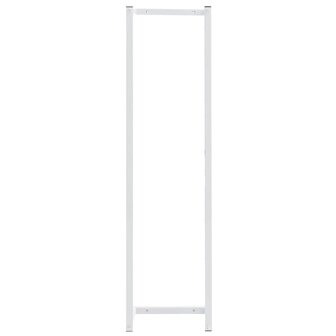 Handdoekenrek 25x20x95 cm staal wit 3