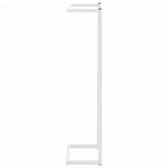 Handdoekenrek 25x20x95 cm staal wit 4