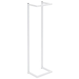 Handdoekenrek 25x20x95 cm staal wit 5
