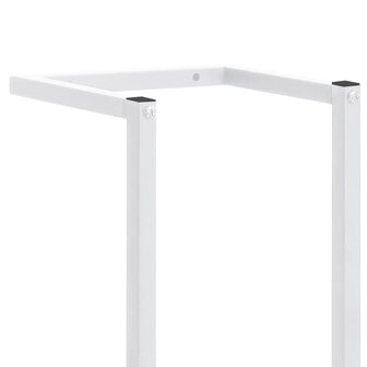 Handdoekenrek 25x20x95 cm staal wit 6
