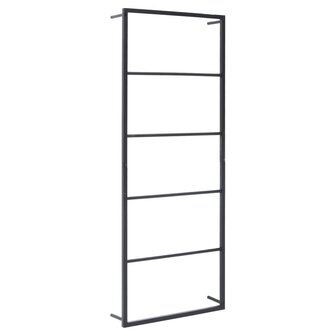 Handdoekenrek 45x10x115 cm staal zwart 2