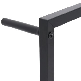 Handdoekenrek 45x10x115 cm staal zwart 5