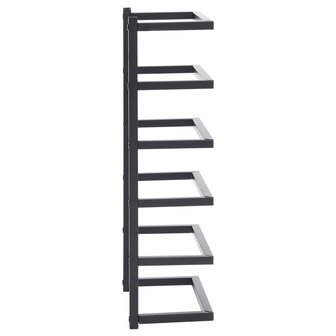 Handdoekenrek 24x12x48 cm staal zwart 4