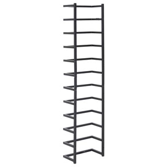 Handdoekenrek 24x12x96 cm staal zwart 5