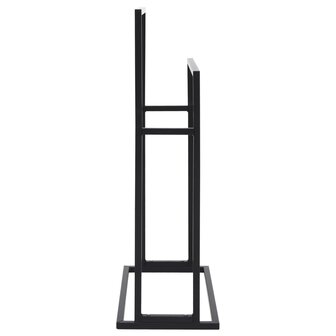 Handdoekenrek vrijstaand 48x24x78,5 cm ijzer zwart 4